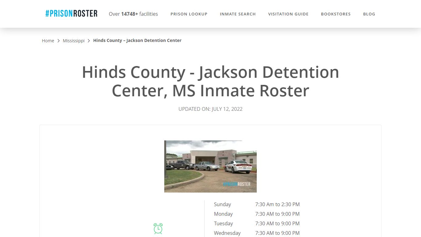 Hinds County - Jackson Detention Center, MS Inmate Roster